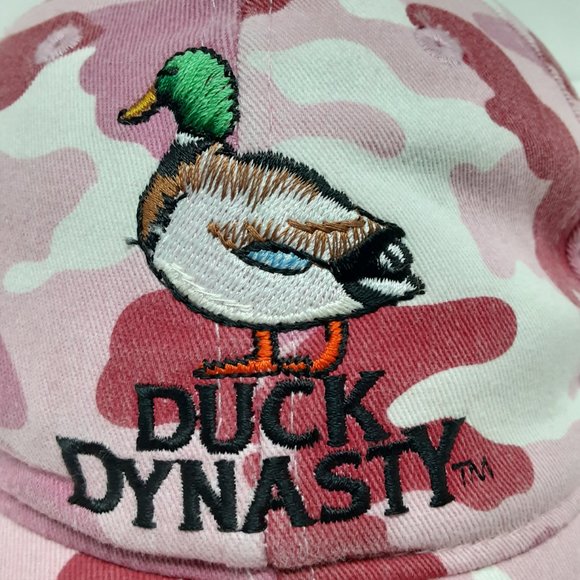 A&E Official Duck Dynasty‎ Pink Camo Snap Back Cap Unisex Hat OSFM Embroidered - Picture 6 of 12